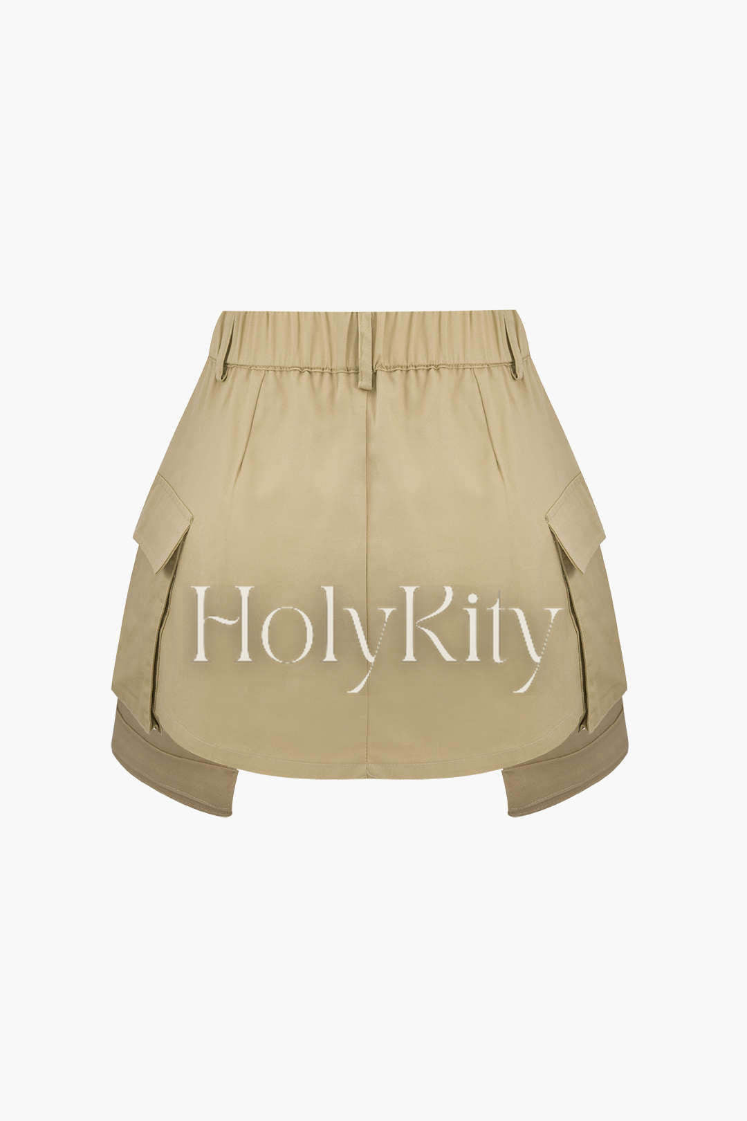 Cargo Pocket Elastic Waist Shorts