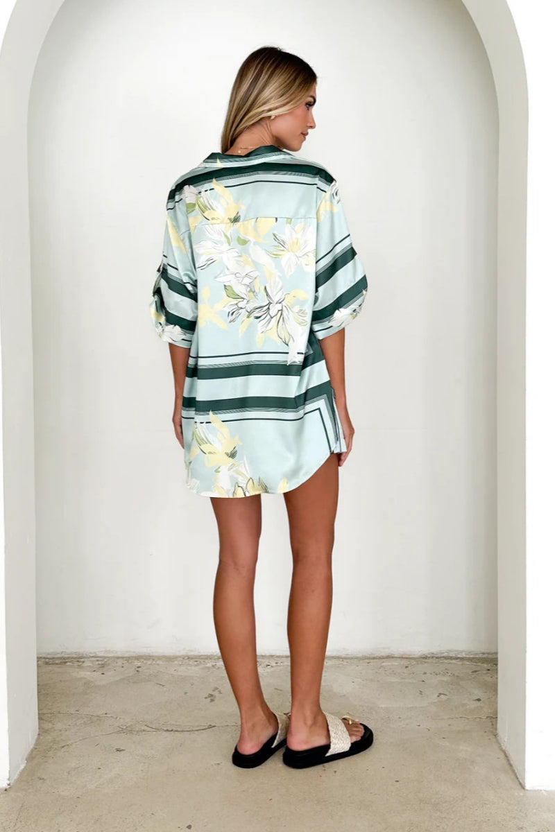Printed Shirt & Shorts Set