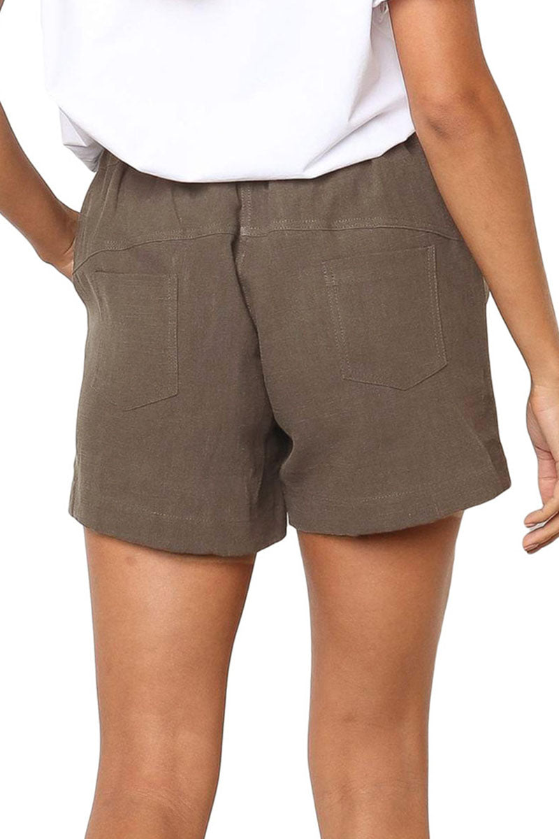 Casual Solid Pocket Loose High Waist Straight Bottoms(7 Colors)
