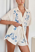 Loose Elasticated Shorts-Set