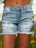Fray Edge Ripped Shorts