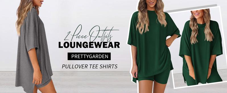 Lounge Set - Long Shirt + Biker shorts - Comfy wear