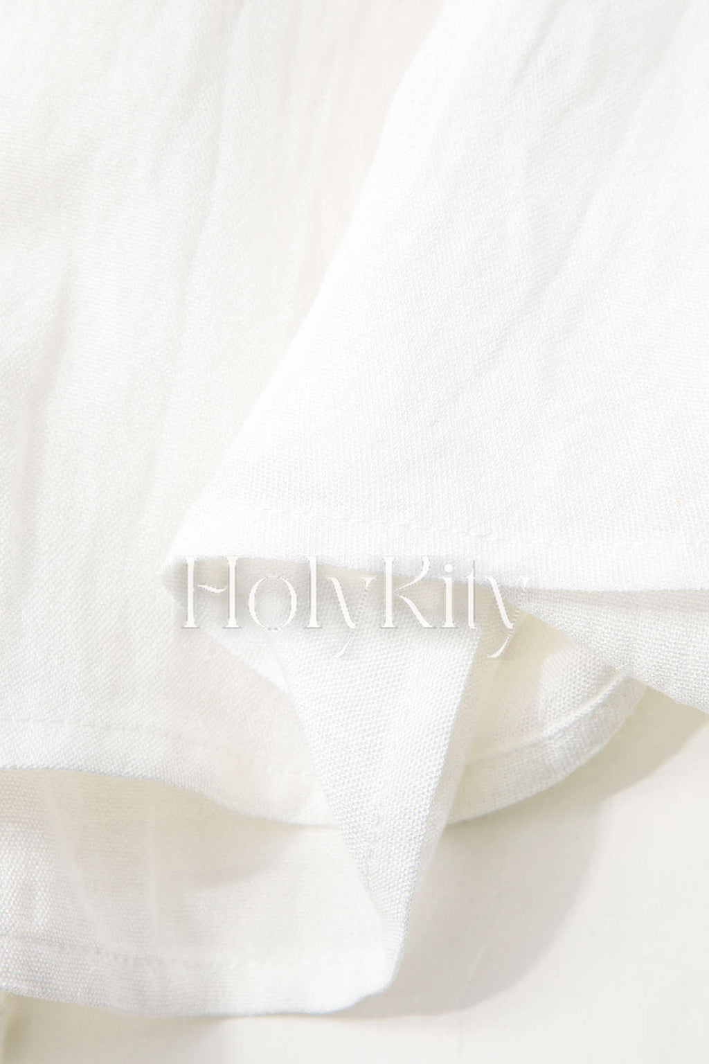 Linen-Blend Frill Elastic Waist Shorts