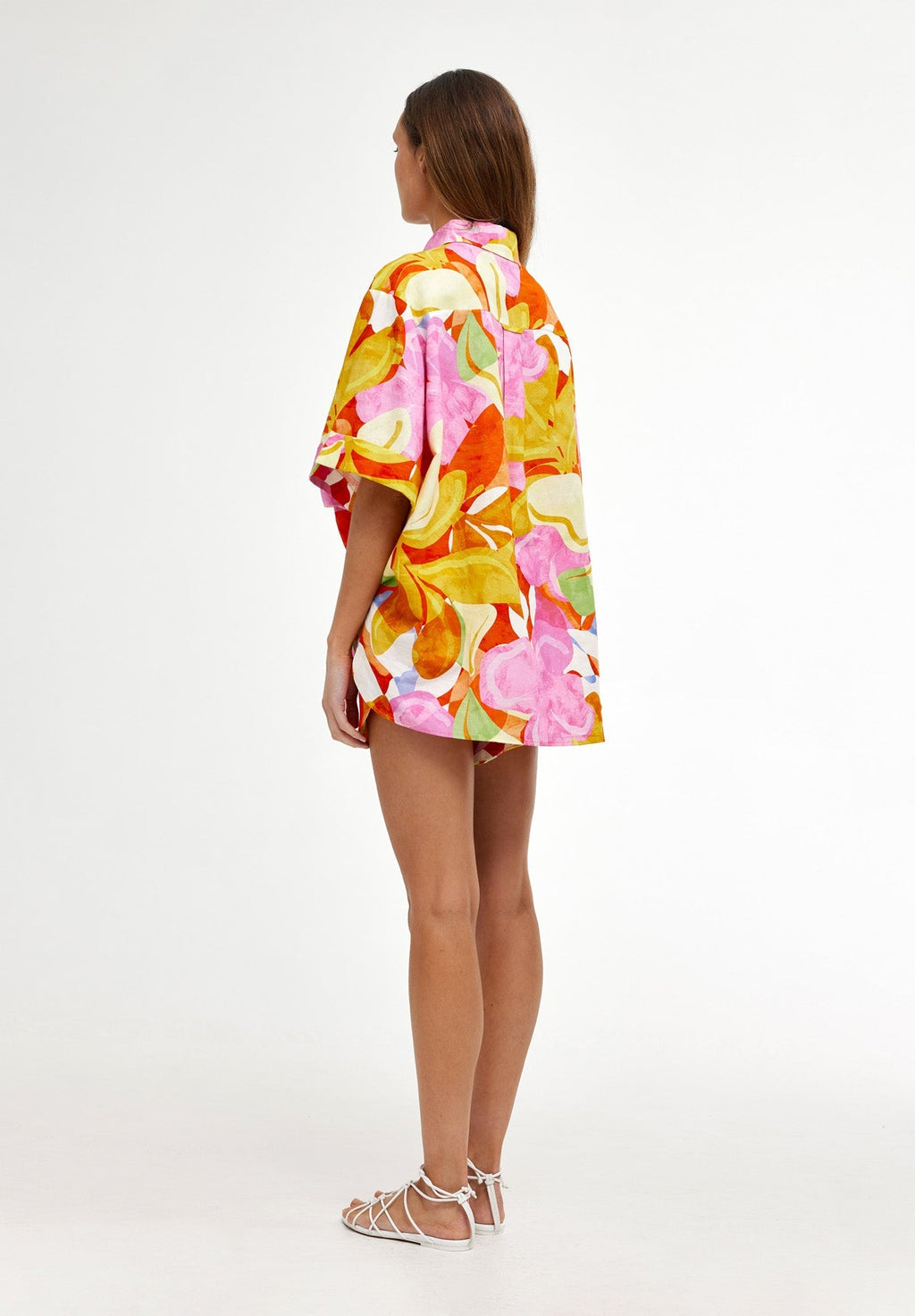 Casual Colorful Vacation Printed Shirt and Shorts Set