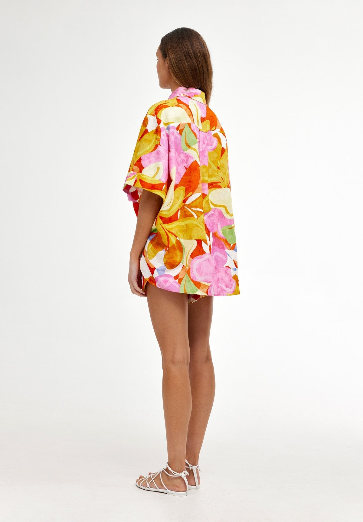 Casual Colorful Vacation Printed Shirt and Shorts Set