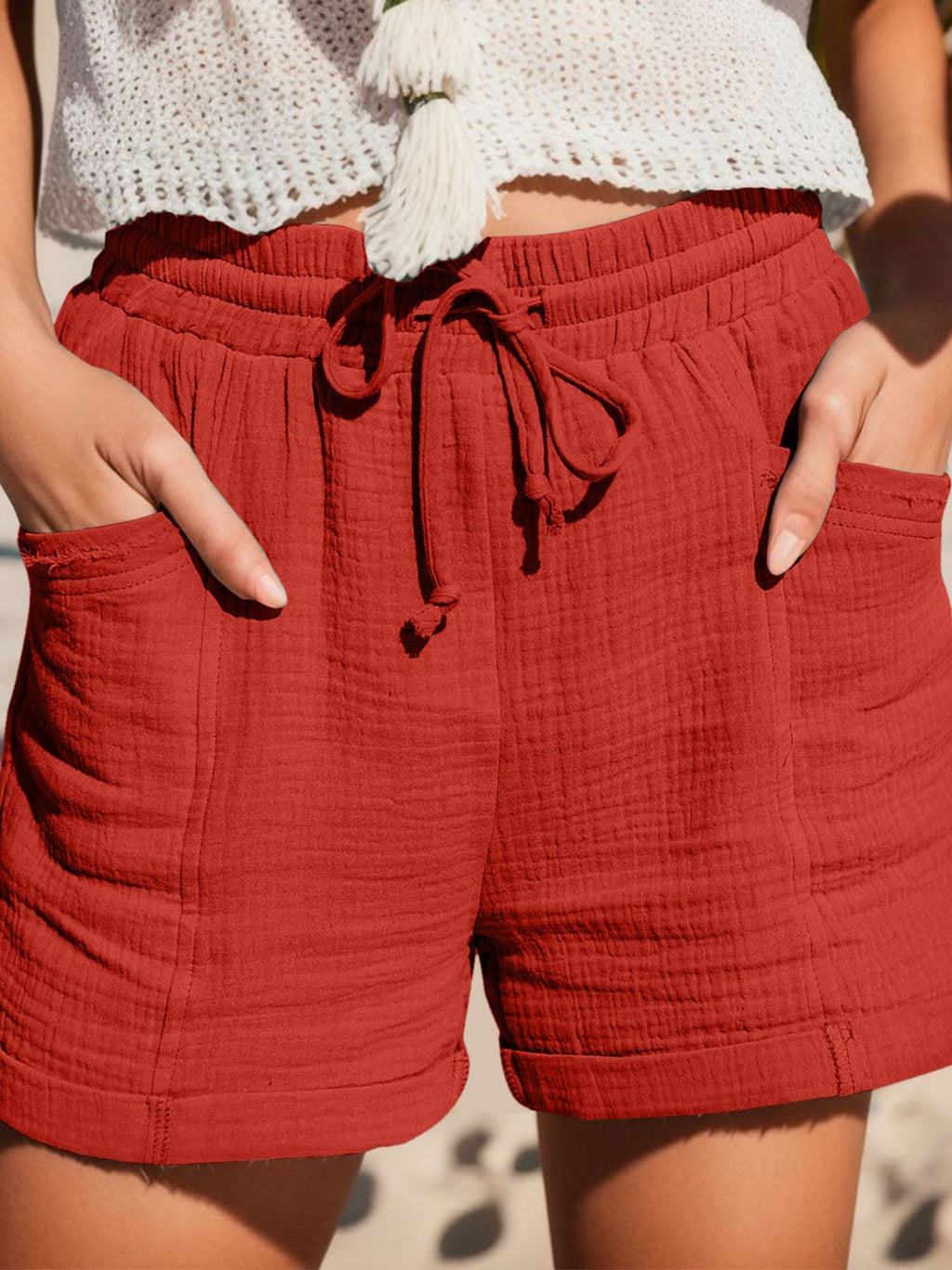 Cotton Tie Shorts