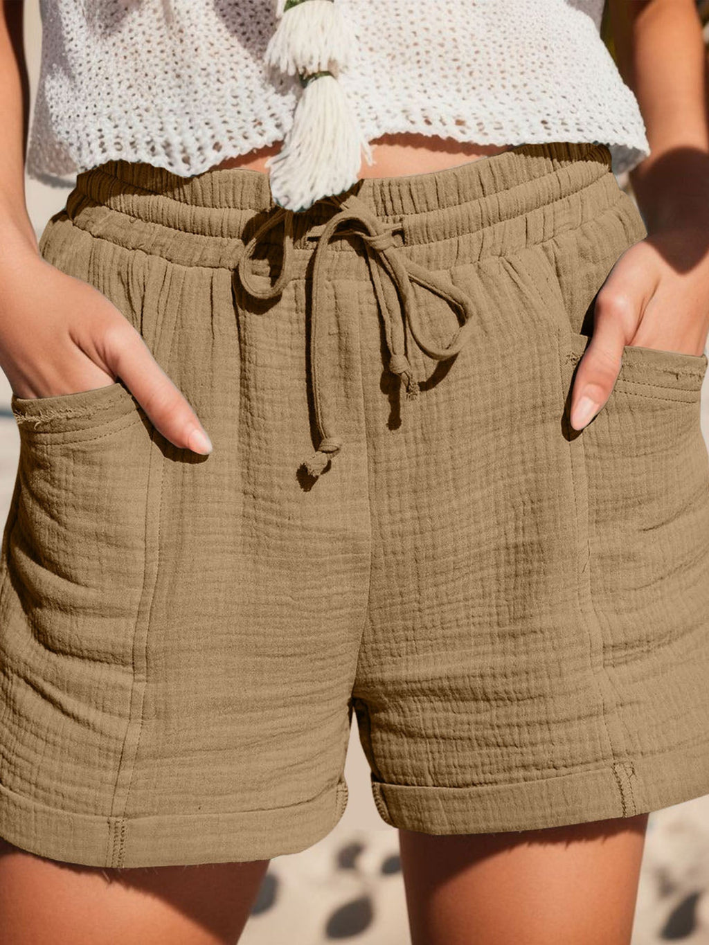 Cotton Tie Shorts