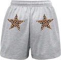 Leopard Double Star Patch Shorts