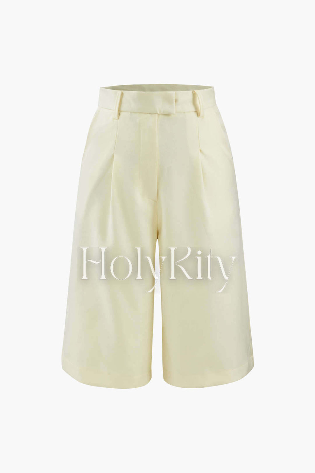 Pleated Pocket Suit Shorts