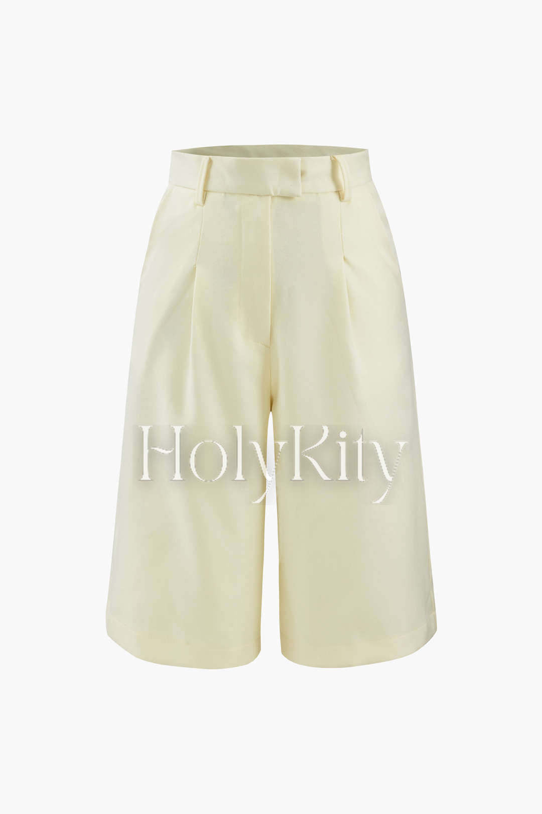 Pleated Pocket Suit Shorts