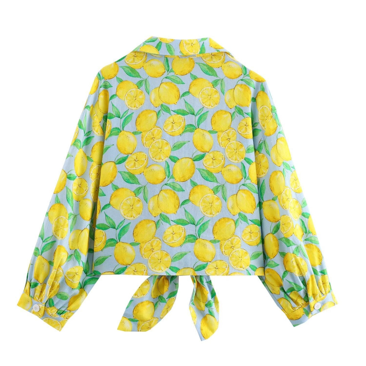 Lemon Print Vacation Shirt and Shorts Set