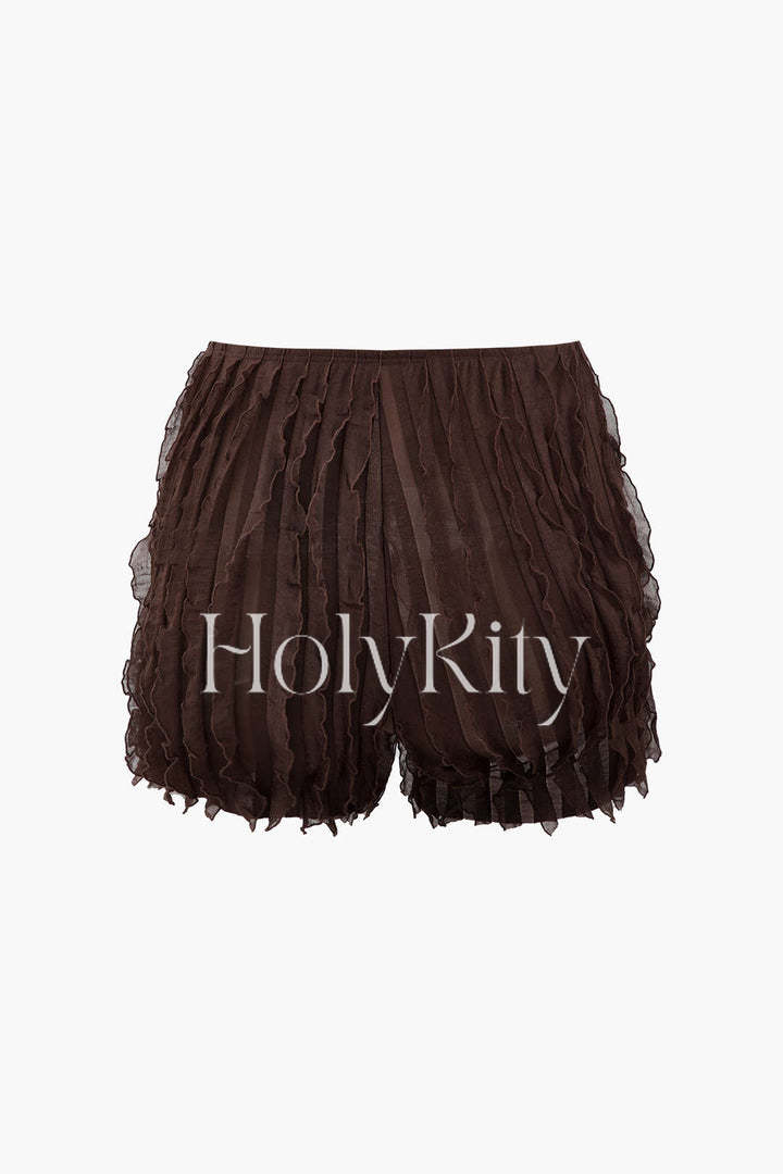 Frill Mesh Shorts
