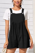 Cotton and linen loose casual one-piece wide-leg shorts